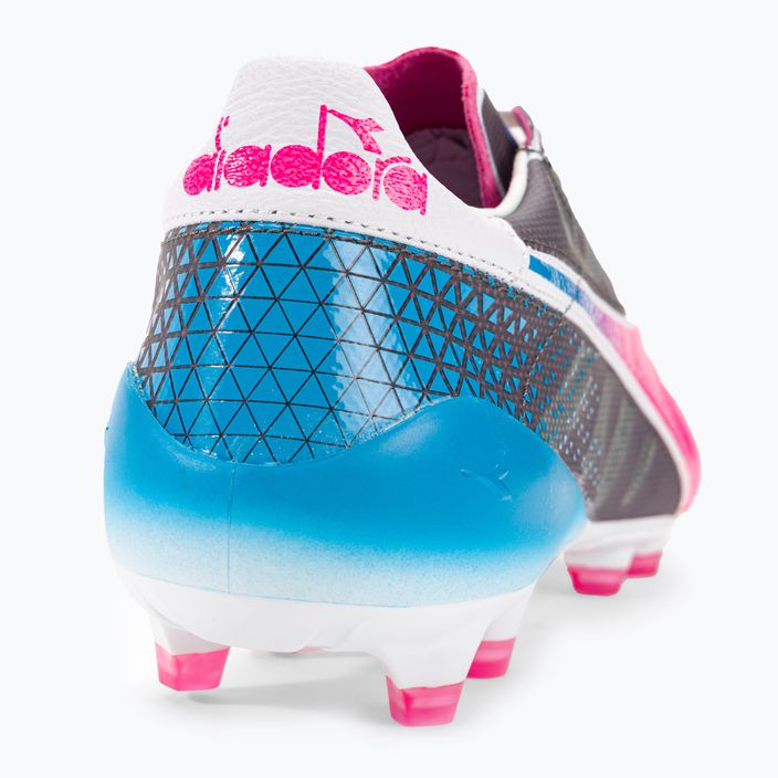 Ανδρικά ποδοσφαιρικά παπούτσια Diadora Brasil Elite Veloce GR ITA LPX λευκό/ροζ φλούο/μπλε φλούο 9