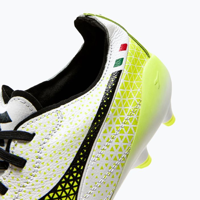 Ανδρικά ποδοσφαιρικά παπούτσια Diadora Brasil Elite Tech GR ITA LPX λευκό/μαύρο/κίτρινο φλούο 16