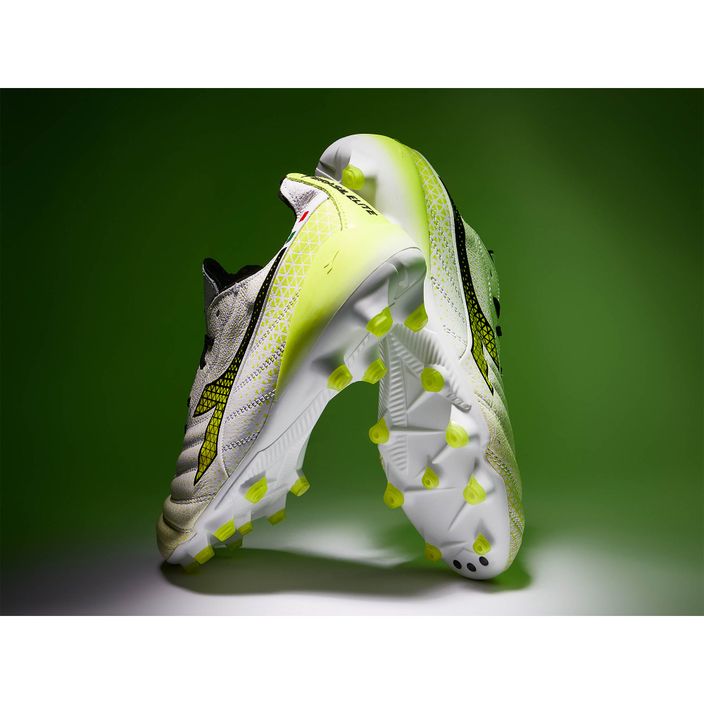 Ανδρικά ποδοσφαιρικά παπούτσια Diadora Brasil Elite Tech GR ITA LPX λευκό/μαύρο/κίτρινο φλούο 21