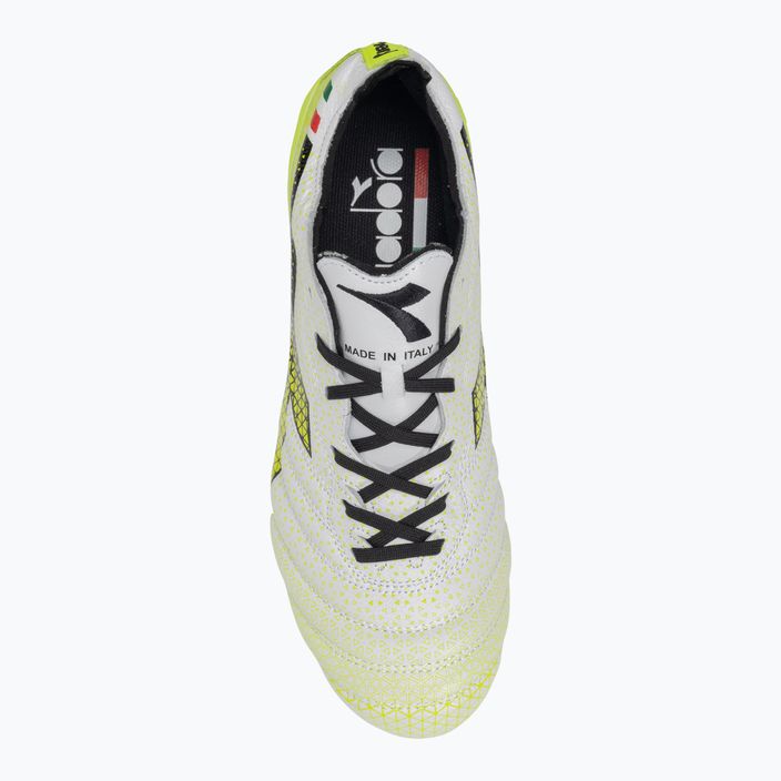 Ανδρικά ποδοσφαιρικά παπούτσια Diadora Brasil Elite Tech GR ITA LPX λευκό/μαύρο/κίτρινο φλούο 6