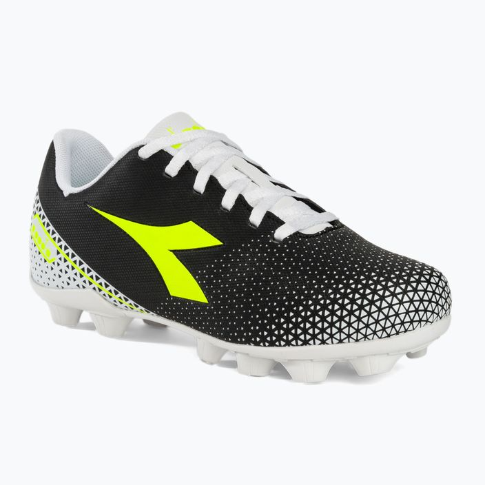 Παιδικά ποδοσφαιρικά παπούτσια Diadora Pichichi 6 MD JR μαύρο/κίτρινο φλούο/λευκό