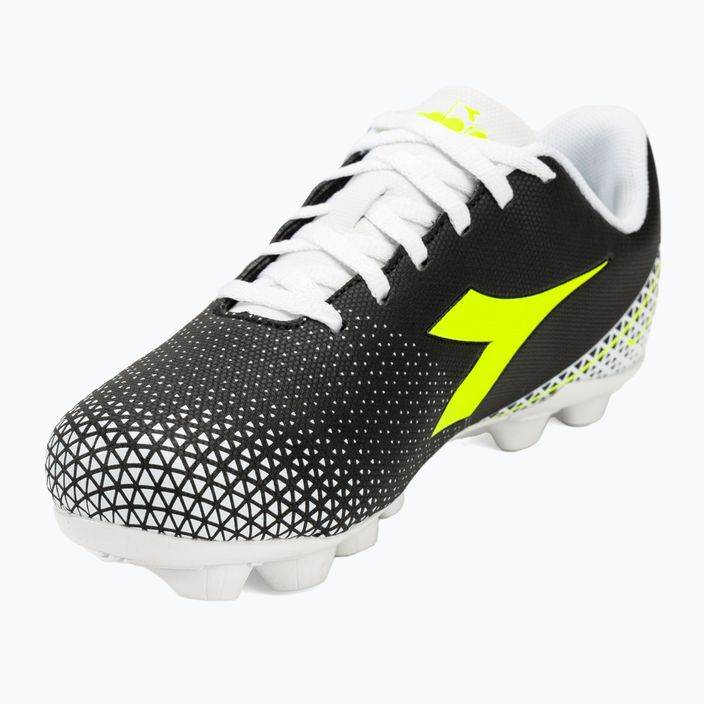 Παιδικά ποδοσφαιρικά παπούτσια Diadora Pichichi 6 MD JR μαύρο/κίτρινο φλούο/λευκό 7