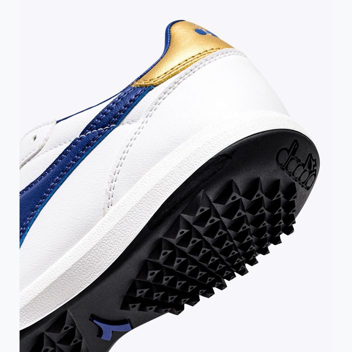Ανδρικά ποδοσφαιρικά παπούτσια Diadora Brasil 2 R TFR λευκό/μπλε/χρυσό 9
