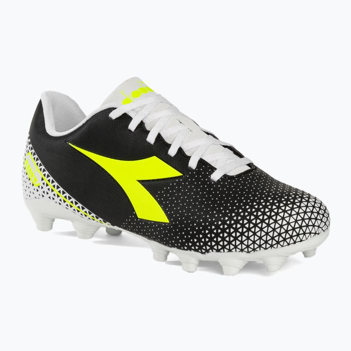 Ανδρικά ποδοσφαιρικά παπούτσια Diadora Pichichi 6 MG14 μαύρο/κίτρινο φλούο/λευκό