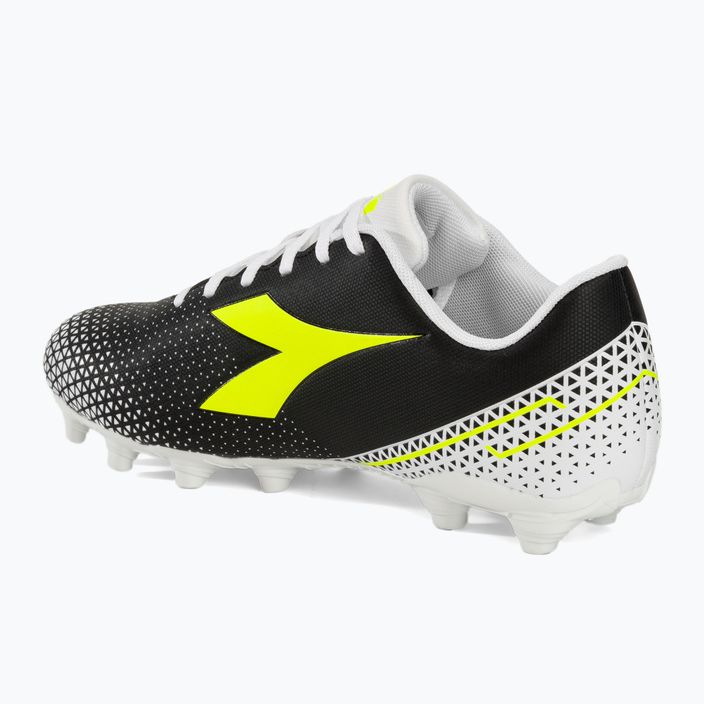 Ανδρικά ποδοσφαιρικά παπούτσια Diadora Pichichi 6 MG14 μαύρο/κίτρινο φλούο/λευκό 3
