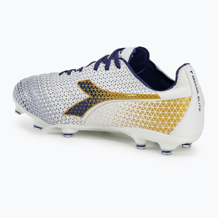 Ανδρικά ποδοσφαιρικά παπούτσια Diadora Brasil Elite GR LT LP12 λευκό/μπλε/χρυσό 3