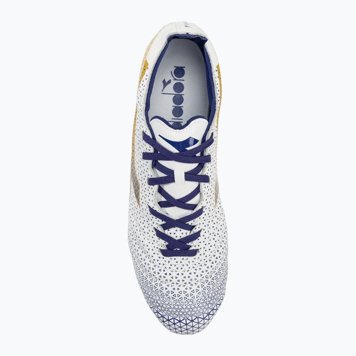 Ανδρικά ποδοσφαιρικά παπούτσια Diadora Brasil Elite GR LT LP12 λευκό/μπλε/χρυσό 5