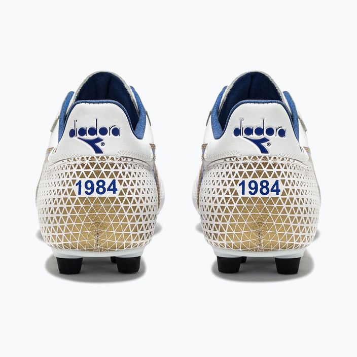 Ανδρικά ποδοσφαιρικά παπούτσια Diadora Brasil Italy OG GR LT+ MDPU λευκό/μπλε/χρυσό 9