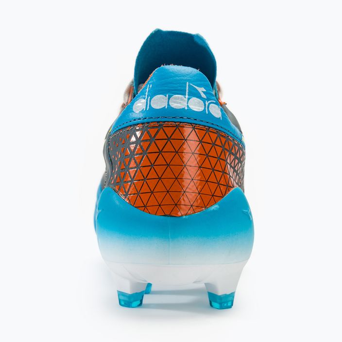Ανδρικά ποδοσφαιρικά παπούτσια Diadora Brasil Elite Veloce GR ITA LPX μπλε φλούο/λευκό/πορτοκαλί 6