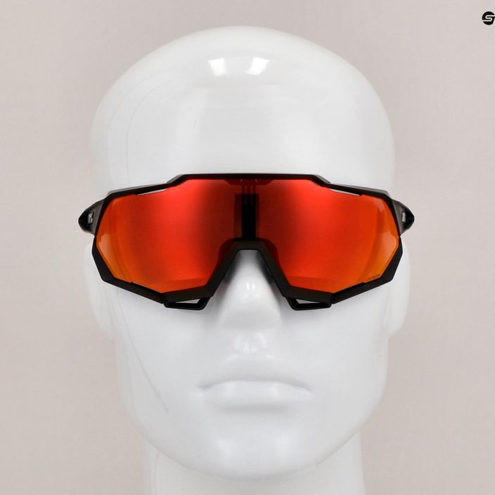 Γυαλιά ποδηλασίας 100% Speedtrap soft tact μαύρο/κόκκινο πολυστρωματικό καθρέφτη 60012-00004 11