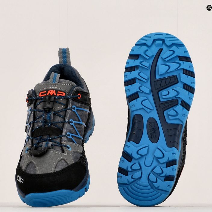 CMP παιδικές μπότες πεζοπορίας Rigel Low Wp γκρι-μπλε 3Q54554/69UN 12