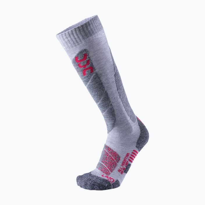 Γυναικείες κάλτσες σκι UYN Ski All Mountain light grey melange/coral 5