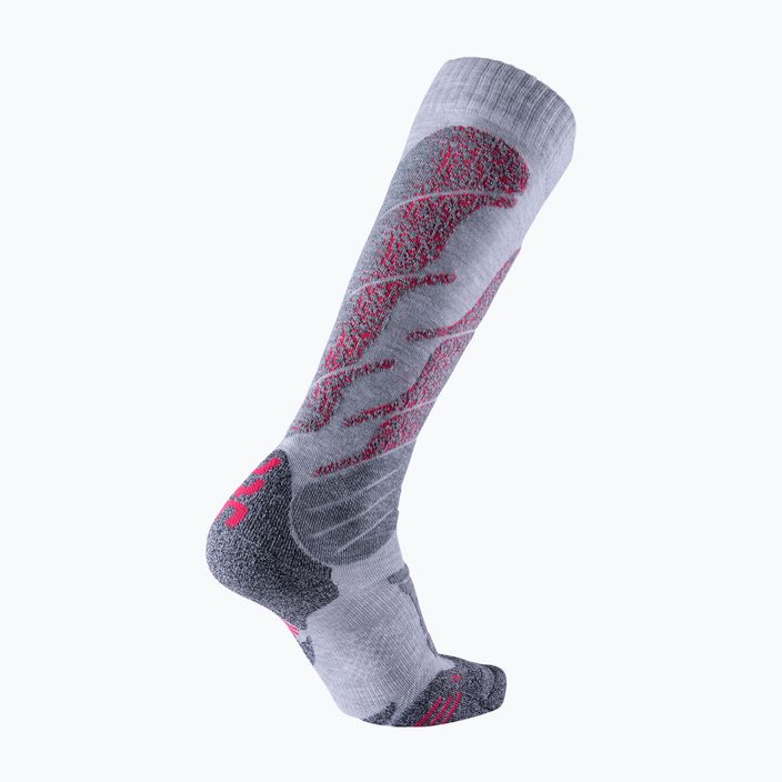 Γυναικείες κάλτσες σκι UYN Ski All Mountain light grey melange/coral 6