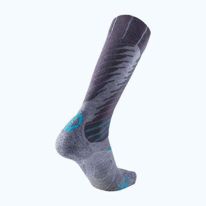 Γυναικείες κάλτσες σκι UYN Ski Comfort Fit grey/turquoise 5