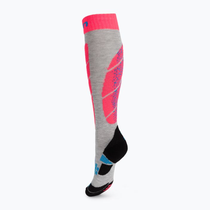 Παιδικές κάλτσες σκι UYN Ski Junior light grey/coral fluo 3