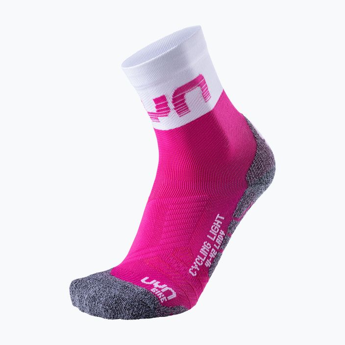 Γυναικείες κάλτσες ποδηλασίας UYN Light pink/white 5