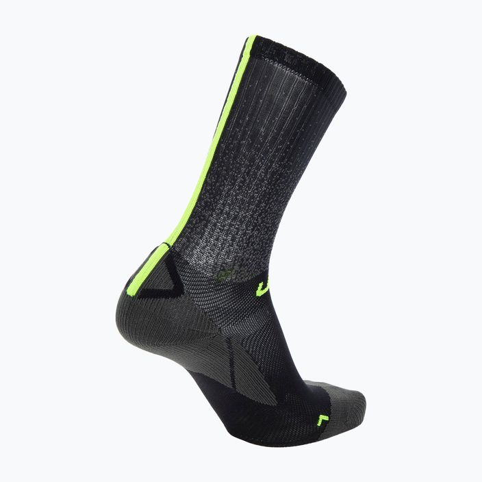 Ανδρικές κάλτσες ποδηλασίας UYN Aero black/lime 2