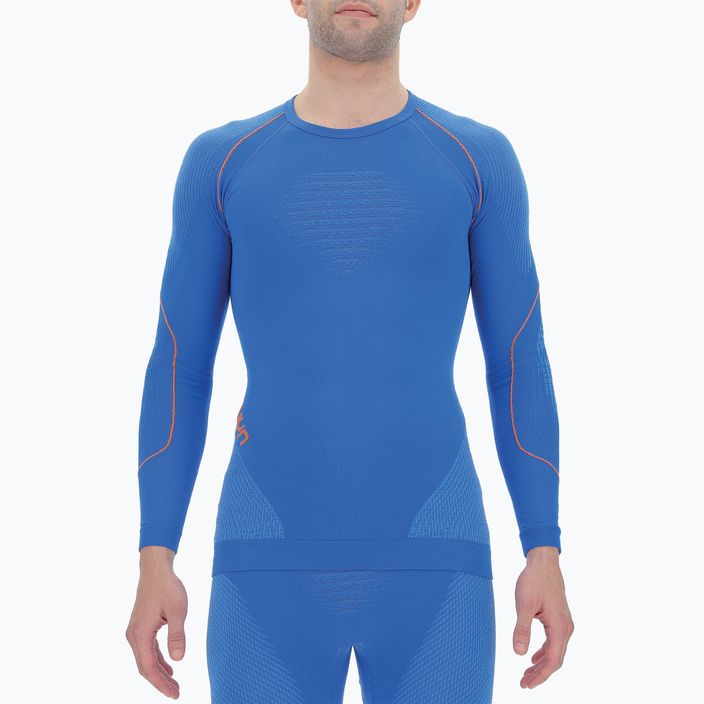 Ανδρικό θερμικό φούτερ UYN Evolutyon UW Shirt blue/blue/orange shiny 4