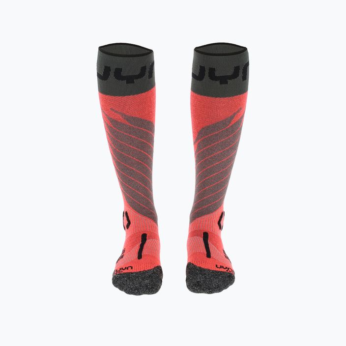 Γυναικείες κάλτσες σκι UYN Ski One Merino ροζ/μαύρο 6