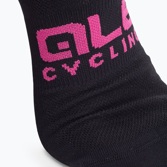 Alé Scanner ποδηλατικές κάλτσες μαύρο/ροζ L21181543 7