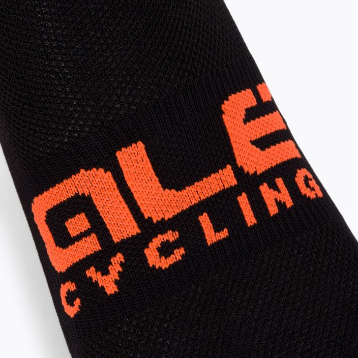 Alé Scanner ποδηλατικές κάλτσες μαύρο και πορτοκαλί L21181529 3