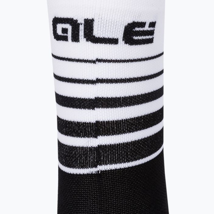 Alé One κάλτσες ποδηλασίας μαύρες και λευκές L22217400 3