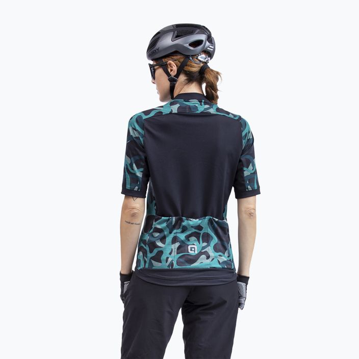 Γυναικεία ποδηλατική φανέλα Alé Woodland μαύρο-πράσινο L22185462 2