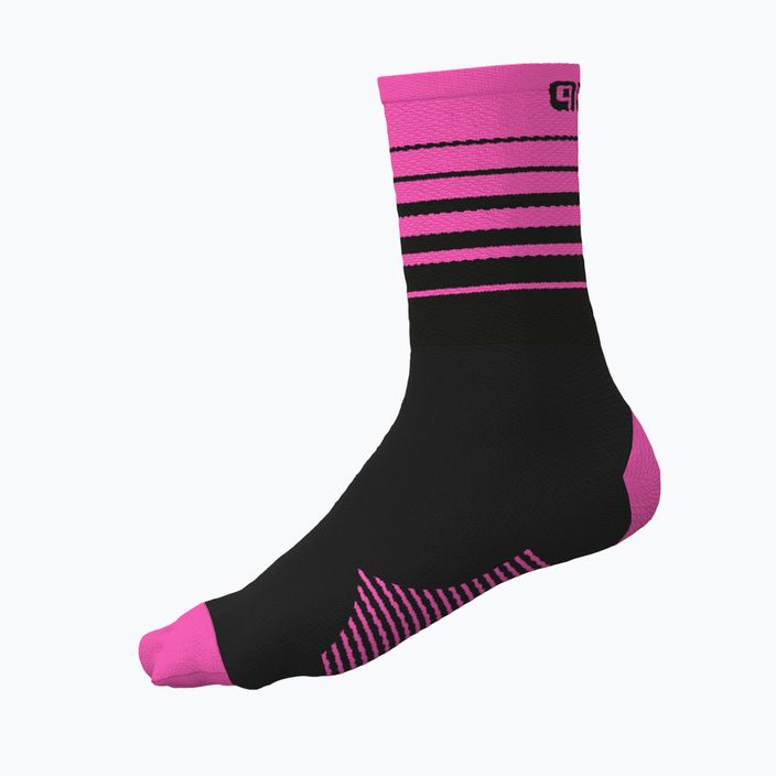 Alé κάλτσες ποδηλασίας μαύρες και ροζ One L22217543 4