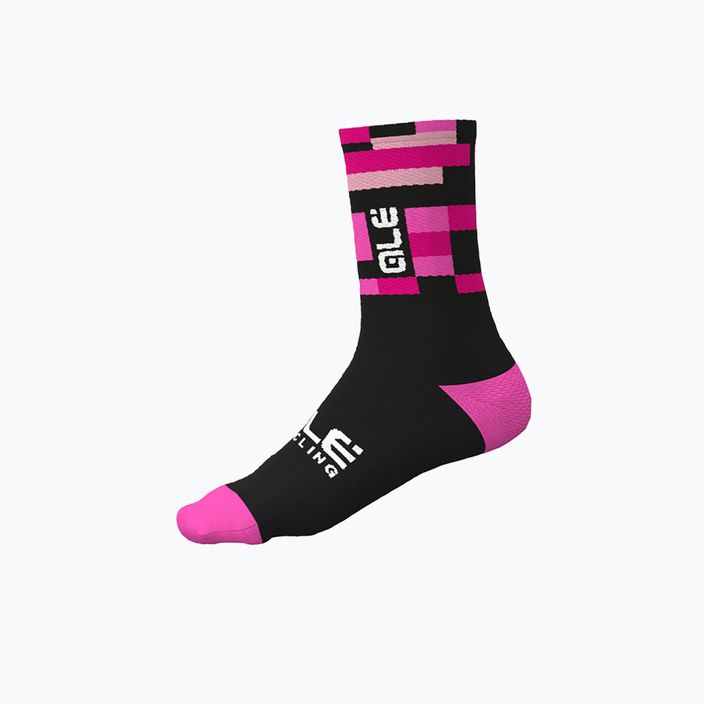 Alé Match ποδηλατικές κάλτσες μαύρο/ροζ L22218543 4