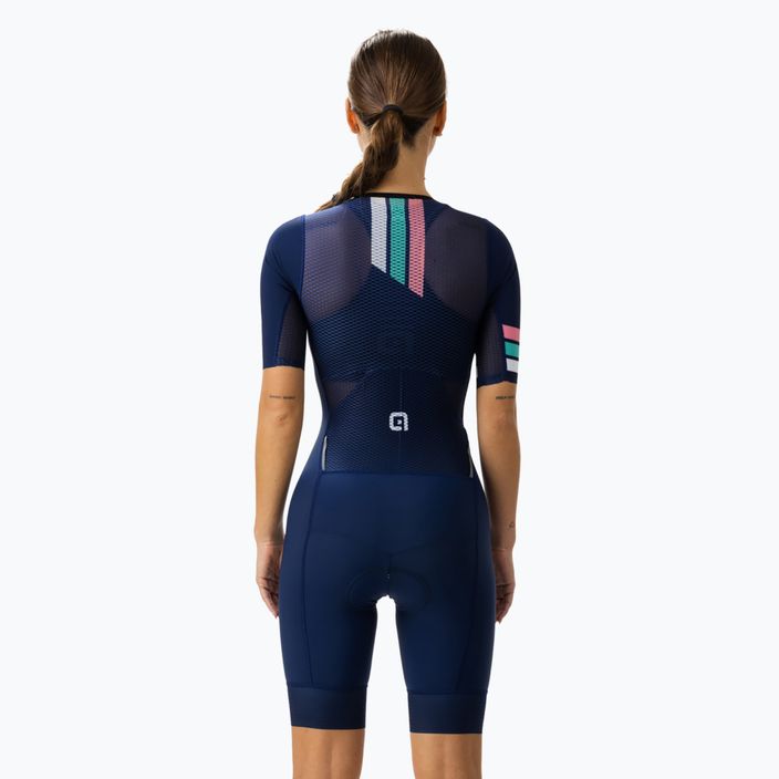 Γυναικεία ποδηλατική στολή Alé Trigger μπλε 2