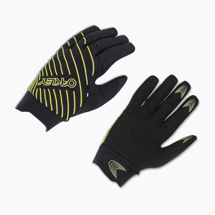 Oakley Drop In MTB Glove 2.0 μαύρο/lt πράσινο γάντι ποδηλασίας 5