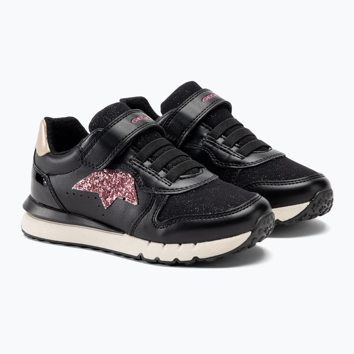 Geox Fastics παιδικά παπούτσια μαύρο/σκούρο ροζ 4