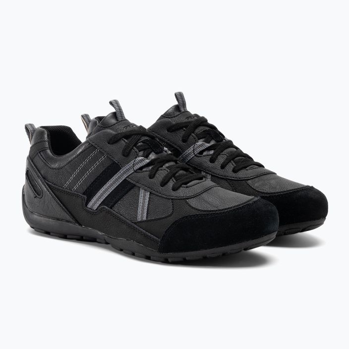 Geox Ravex μαύρο/ανθρακί παπούτσια 4