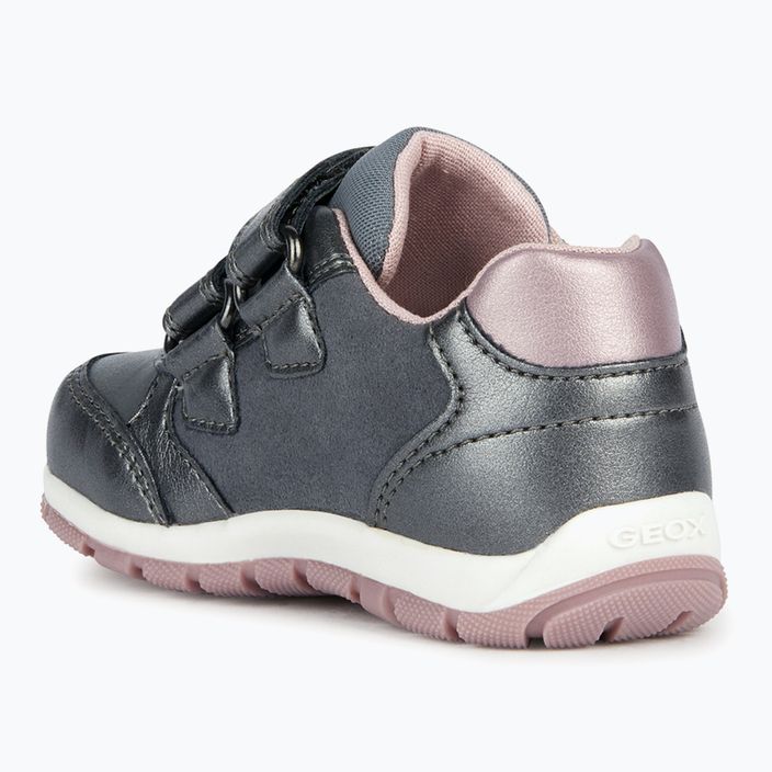 Geox Heira παιδικά παπούτσια σκούρο γκρι/σκούρο ροζ 9