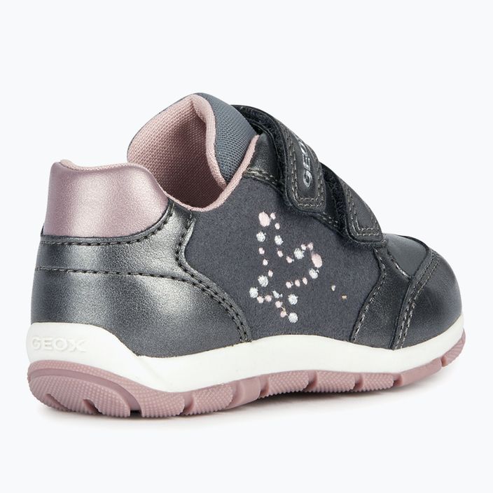 Geox Heira παιδικά παπούτσια σκούρο γκρι/σκούρο ροζ 10