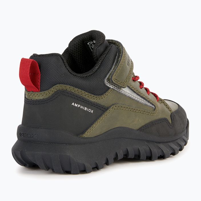 Geox Simbyos Abx junior παπούτσια σκούρο πράσινο/κόκκινο 10