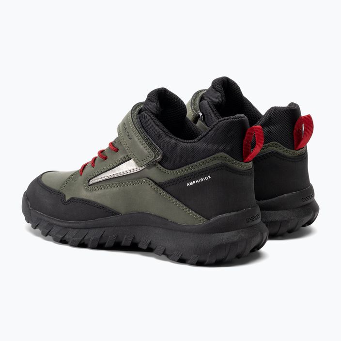 Geox Simbyos Abx junior παπούτσια σκούρο πράσινο/κόκκινο 3