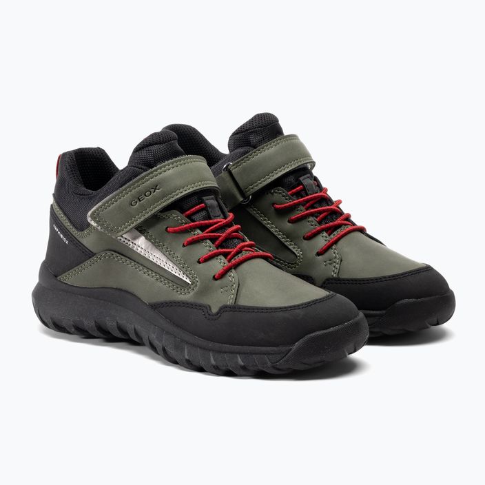 Geox Simbyos Abx junior παπούτσια σκούρο πράσινο/κόκκινο 4