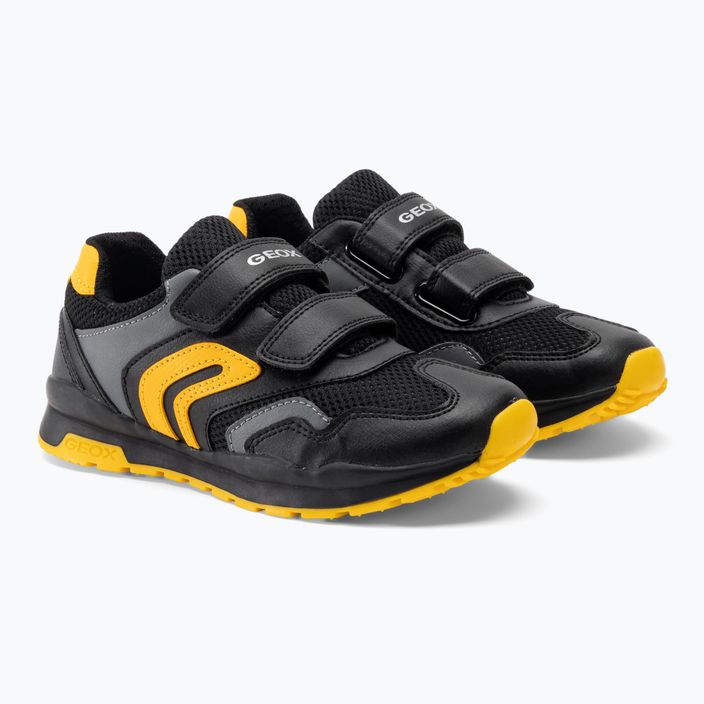 Geox Pavel μαύρο/χρυσό παιδικά παπούτσια 4