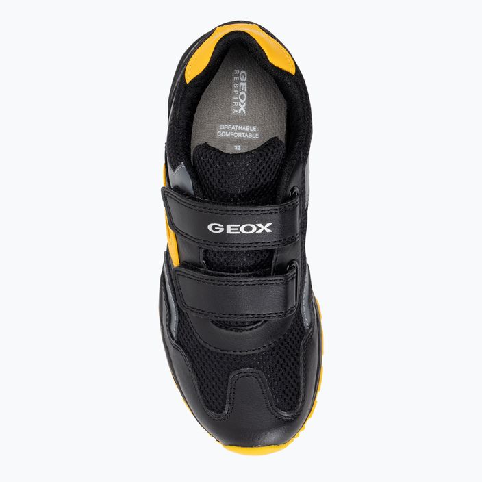 Geox Pavel μαύρο/χρυσό παιδικά παπούτσια 6