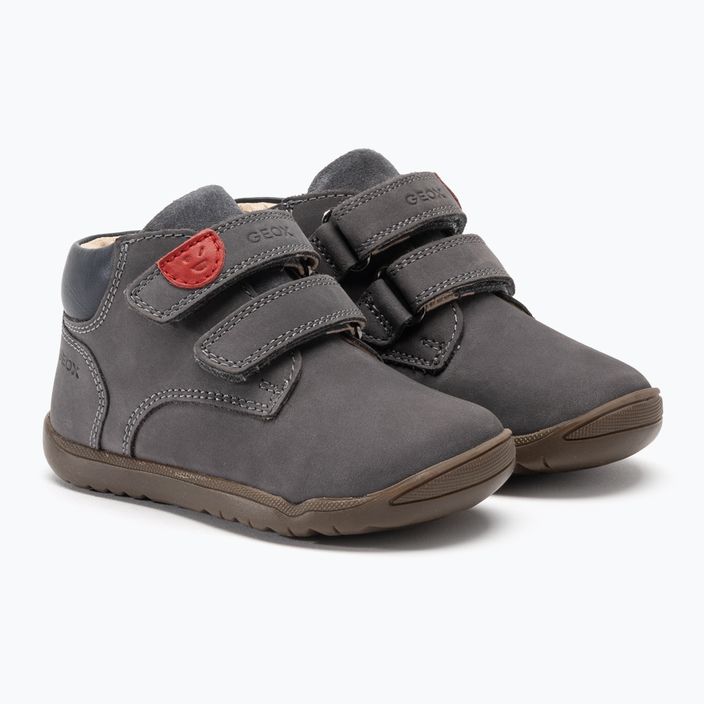 Geox Macchia ανθρακί παιδικά παπούτσια 4