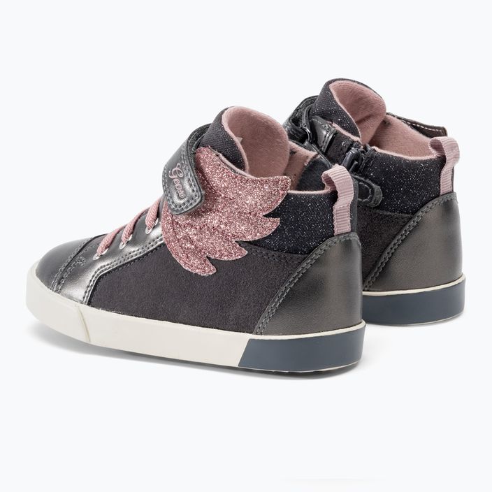 Geox Kilwi σκούρο γκρι/ροζ παιδικά παπούτσια 3