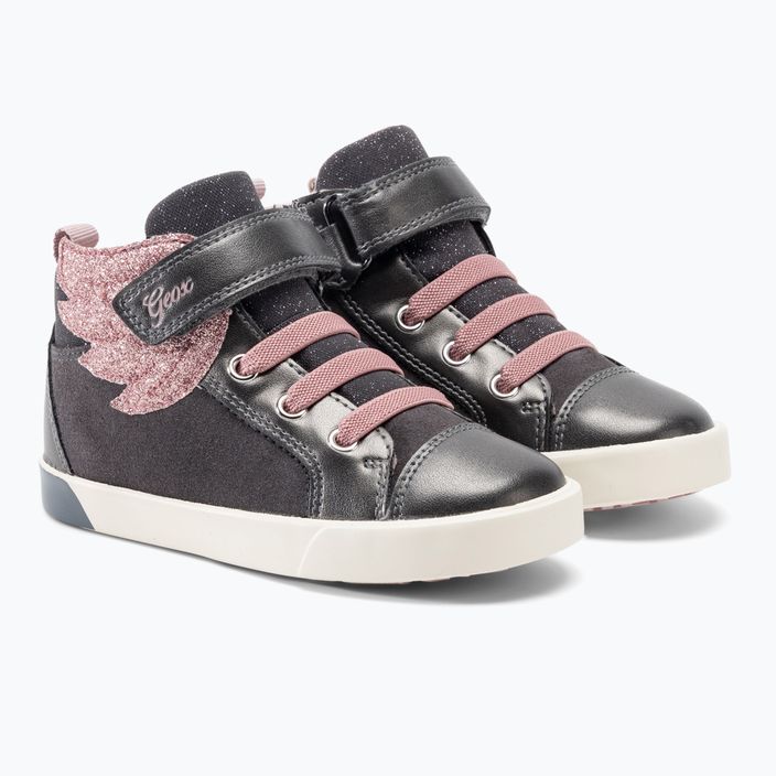 Geox Kilwi σκούρο γκρι/ροζ παιδικά παπούτσια 4