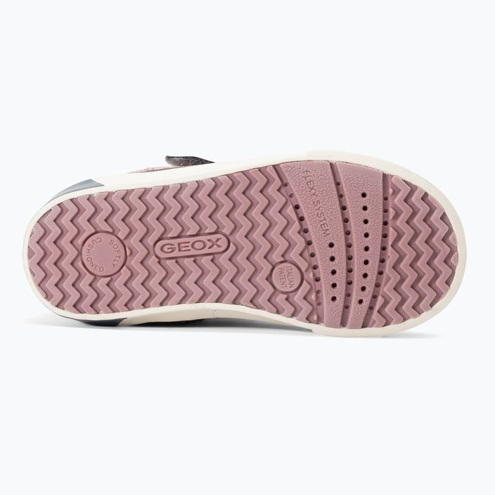 Geox Kilwi σκούρο γκρι/ροζ παιδικά παπούτσια 5