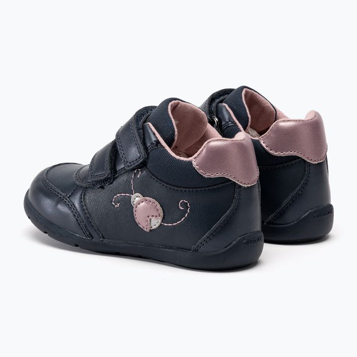 Geox Elthan navy/dark pink παιδικά παπούτσια 3