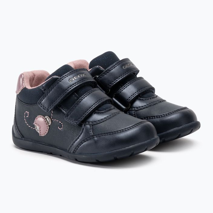 Geox Elthan navy/dark pink παιδικά παπούτσια 4