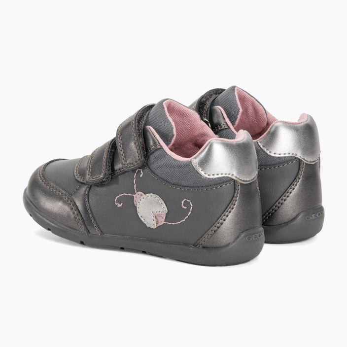 Geox Elthan σκούρο γκρι/σκούρο ασημί παιδικά παπούτσια 3