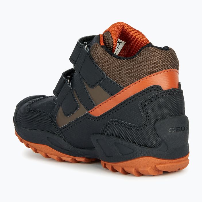 Geox New Savage Abx junior παπούτσια μαύρο/σκούρο πορτοκαλί 9