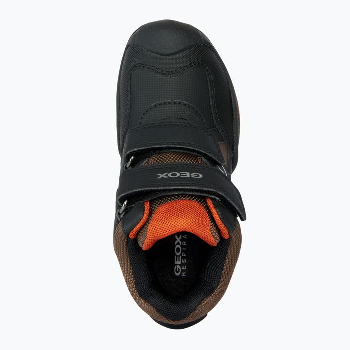 Geox New Savage Abx junior παπούτσια μαύρο/σκούρο πορτοκαλί 11