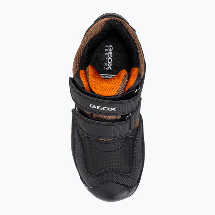 Geox New Savage Abx junior παπούτσια μαύρο/σκούρο πορτοκαλί 6